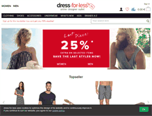 Tablet Screenshot of dress-for-less.com